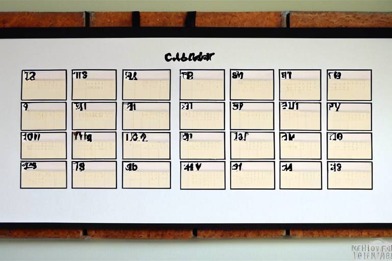 How to Create a DIY Calendar for Your Wall