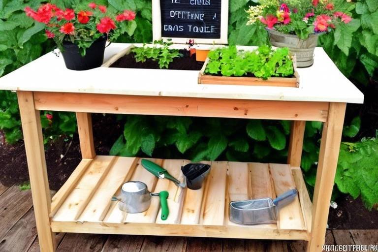 How to Build a DIY Garden Potting Table