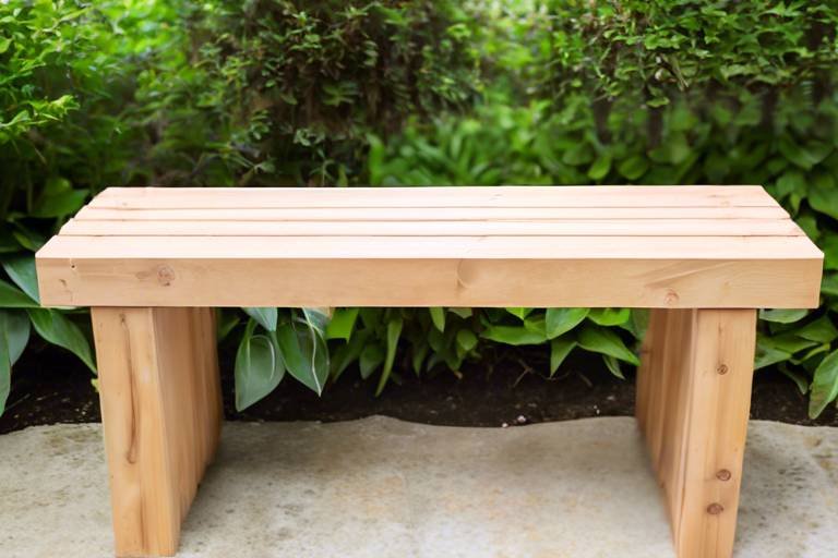 How to Build a DIY Wooden Garden Bench