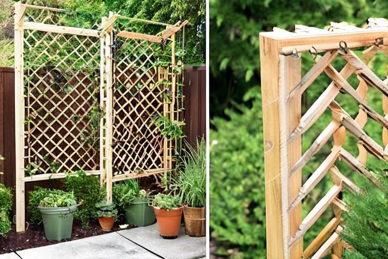 How to Build a DIY Trellis from Recycled Wood