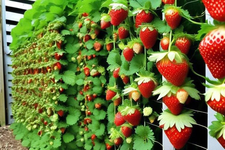 How to Grow Strawberries in a Vertical Garden
