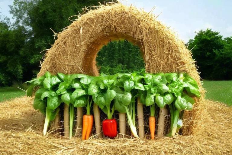 How to Grow Vegetables in Straw Bales