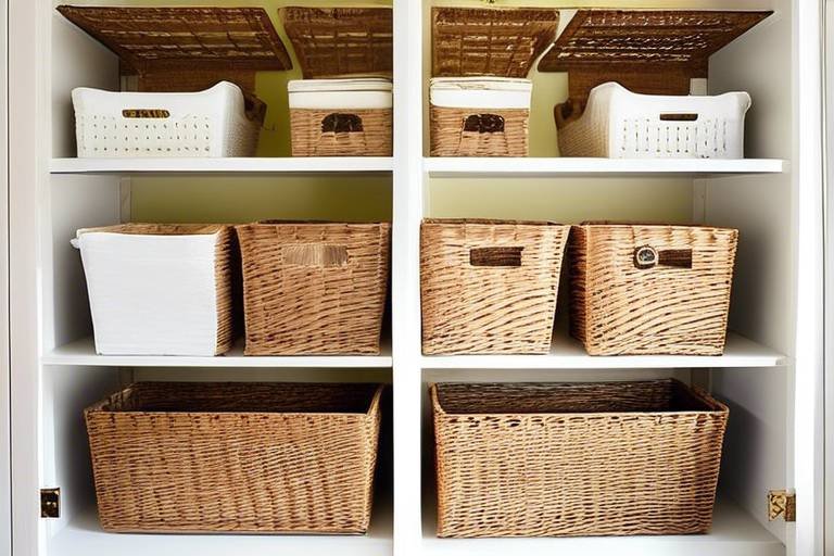 How to Create a Home Organization System with Baskets