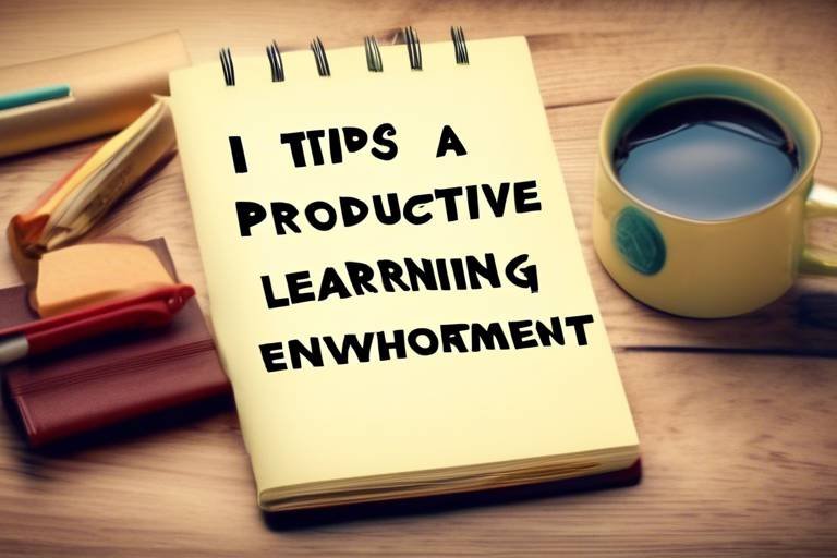 Tips for Creating a Productive Learning Environment