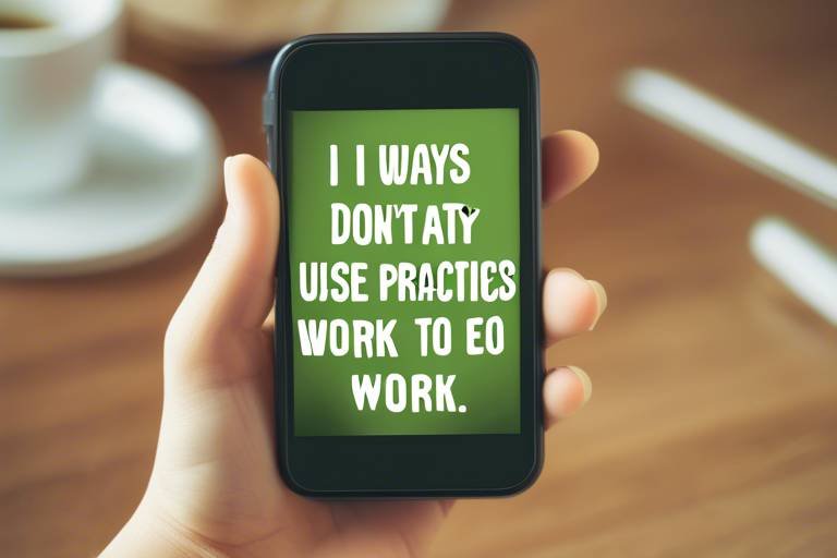 10 Ways to Encourage Eco-Friendly Practices at Work