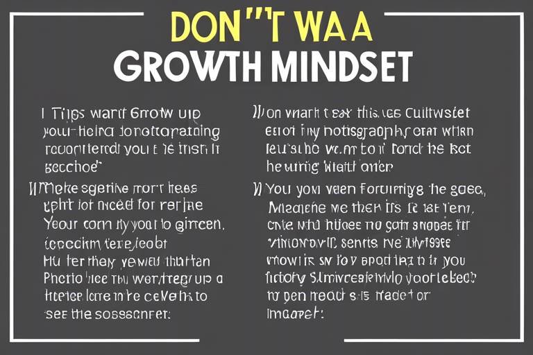 Tips for Cultivating a Growth Mindset
