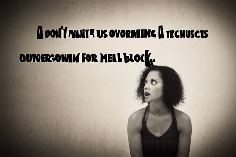 Techniques for Overcoming Mental Blocks