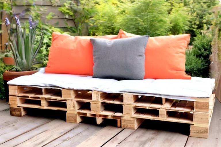 How to Build a DIY Outdoor Sofa from Pallets